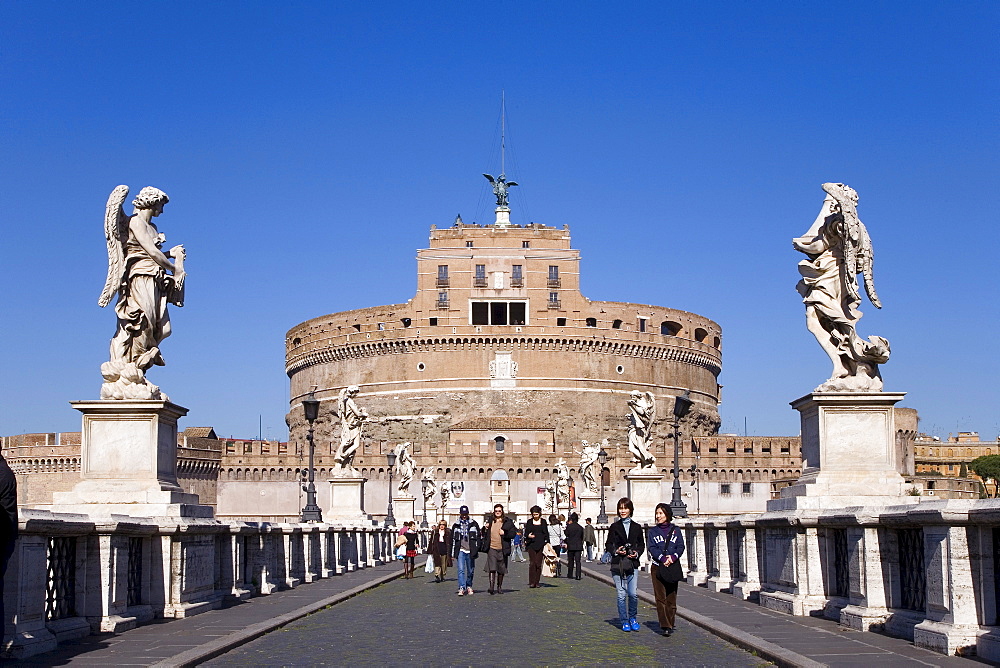 Mausoleum of Hadrian also known as Castel Sant'Angelo, Rome, Latium, Italy, Europe