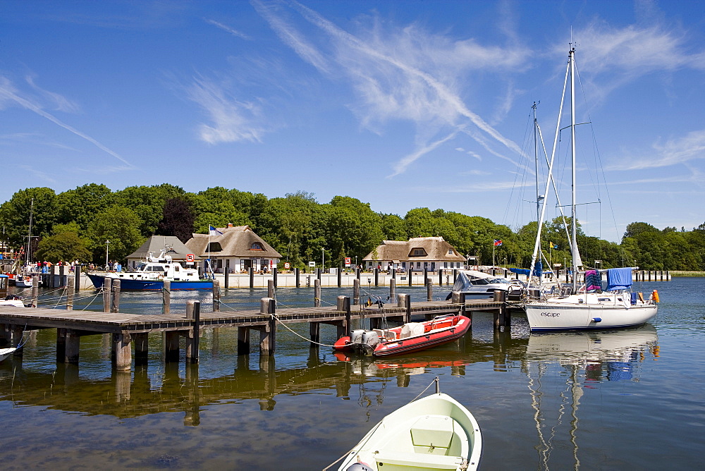 Harbour, Kloster, Hiddensee Island, Baltic Sea, Mecklenburg-Western Pomerania, Germany, Europe
