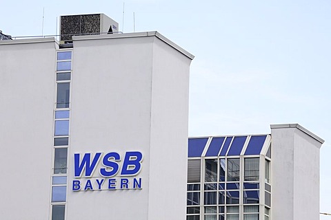 WSB company sign on office building