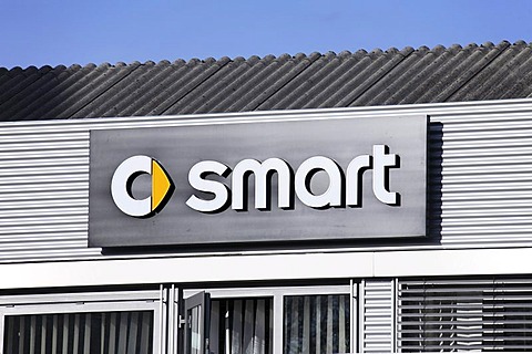 Smart car maker company sign