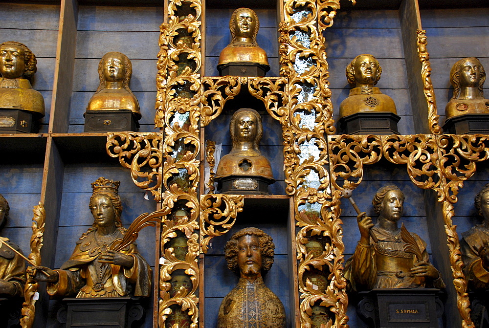 The "Golden Chamber" housing relics in St. Ursula's Church, Romanesque church in Cologne, North Rhine-Westphalia, Germany, Europe