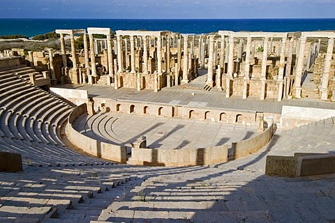 Roman theater of Leptis Magna, Libya, Unesco World Heritage Site