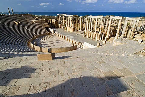 Roman theater of Leptis Magna, Libya, Unesco World Heritage Site