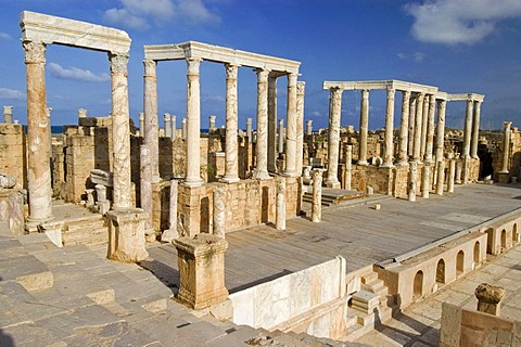 Roman theater of Leptis Magna, Libya, Unesco World Heritage Site