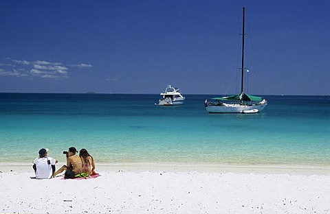 Whitehaven Beach on Whitsunday Island near Hamilton Island, Whitsunday Islands, Queensland