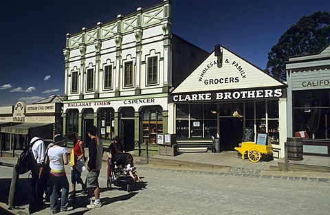 Mainstreet of Sovereign Hill, Ballarat, Victorian Goldfields, Victoria, AUS