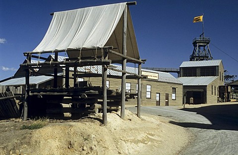 Historic houses at Sovereign Hill, Ballarat, Victorian Goldfields, Victoria, AUS