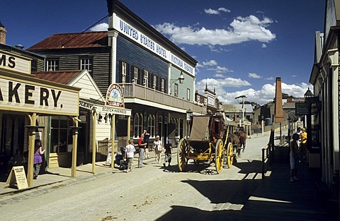 Main street in Sovereign Hill, Ballarat, Victorian Goldfields, Victoria, AUS