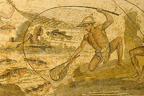 Famous mosaic in the national museum of Tripolis, Libya