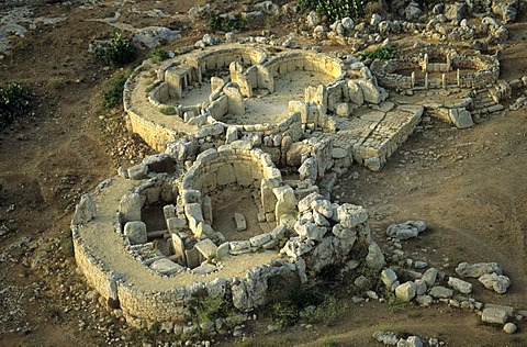 Mnajdra megalithic temple, Unesco World Heritage Site, Malta