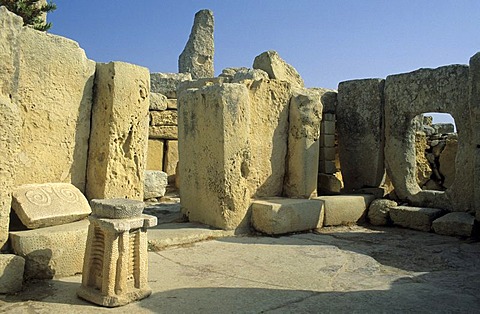 Megalithic temple of Mnajdra, Unesco World Heritage Site, Malta