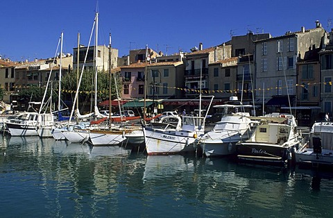 Boats in the harbour of Cassis, Provence, France