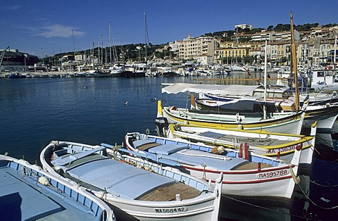 Boats in the harbour of Cassis, Provence, France