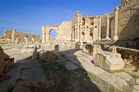 Palaestra at Leptis Magna, Unesco world heritage site, Libya