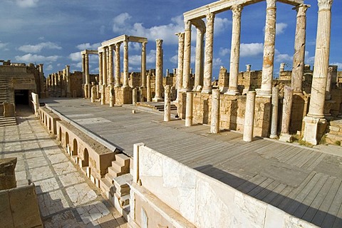 Roman theater of Leptis Magna, Libya, Unesco world heritage site