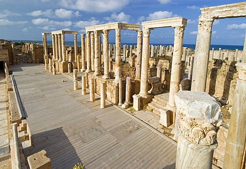 Roman theater of Leptis Magna, Libya, Unesco world heritage site