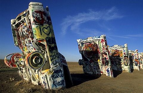 Cadillac Ranch, Amarillo, Texas, USA