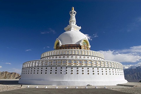 Shanti Stupa in Leh, Ladakh, Jammu and Kashmir, India