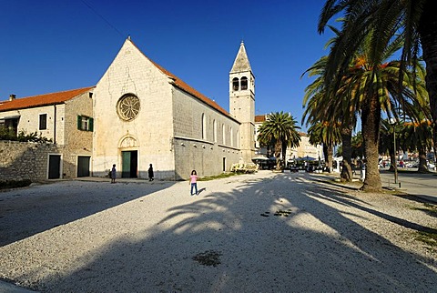 Church in the historic old town of Trogir, Dalmatia, Croatia