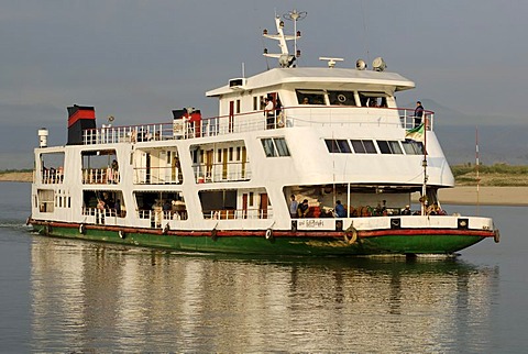 Ship on the Irrawaddy river, Myanmar