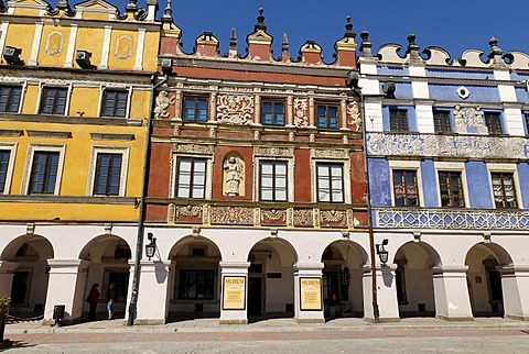 Rynek, historic city square of Zamosz, Unesco World Heritage Site, Poland