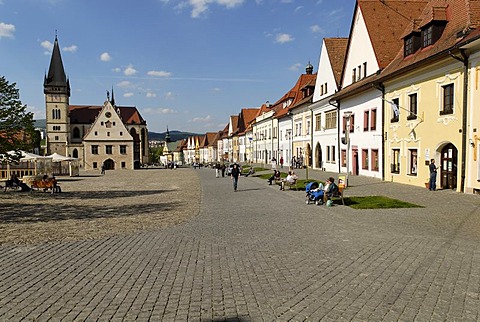 City square of Bardejov, Unesco World Heritage Site, Slovakia