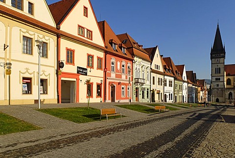 City square of Bardejov, Unesco World Heritage Site, Slovakia