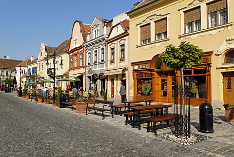 Historic old town of Koeszeg, Hungaria