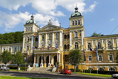 Hotel at the health resort Marianske Lazne, Marienbad, West Bohemia, Czech Republik