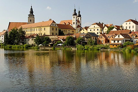 Historic old town of Telc, Unesco World Heritage Site, South Moravia, Czech Republic