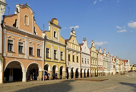 Historic old town of Telc, Unesco World Heritage Site, South Moravia, Czech Republic