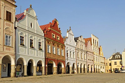 Historic old town of Telc, Unesco World Heritage Site, South Moravia, Czech Republic