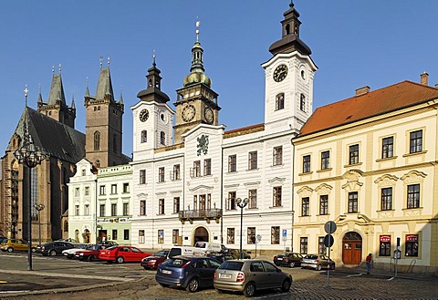 Historic old town of Hradec Kralove, Koeniggraetz, East Bohemia, Czech Republic