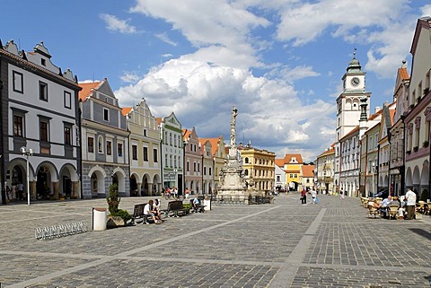 Historic old town of Trebon, Wittingau, South Bohemia, Czech Republic