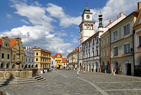 Historic old town of Trebon, Wittingau, South Bohemia, Czech Republic