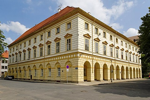 Former ghetto, historic old town of Terezin, Theresienstadt, North Bohemia, Czech Republic