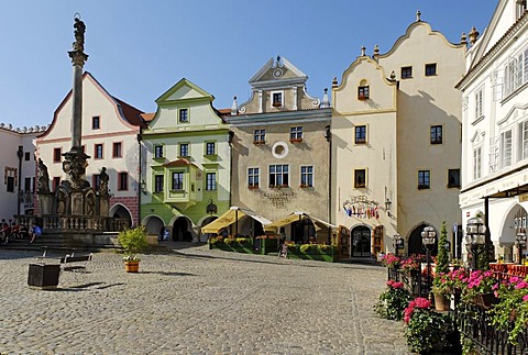 Historic old town of Cesky Krumlov, south Bohemia, Czech Republic