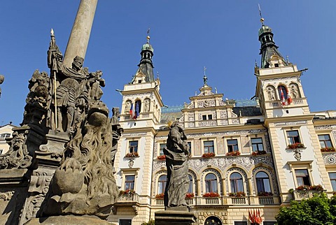 Historic old town of Pardubice, Bohemia, Czech Republik