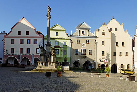 Historic old town of Cesky Krumlov, south Bohemia, Czech Republic