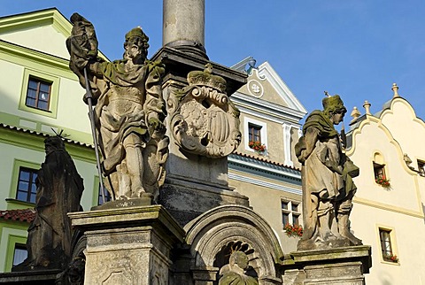 Historic old town of Cesky Krumlov, South Bohemia, Czech Republic