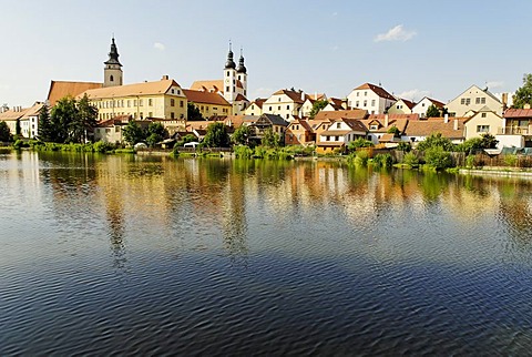 Historic old town of Telc, Unesco World Heritage Site, Moravia, Czech Republic