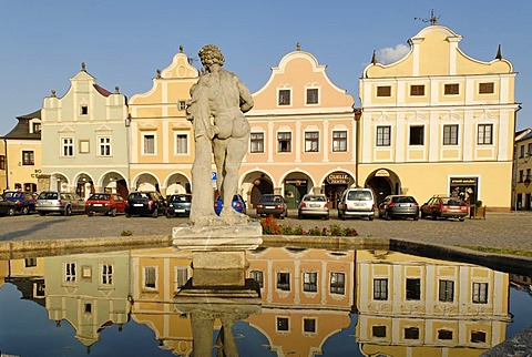 Historic old town of Telc, Unesco World Heritage Site, Moravia, Czech Republic