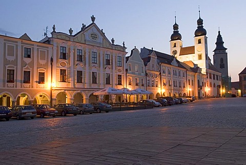 Historic old town of Telc, Unesco World Heritage Site, Moravia, Czech Republic