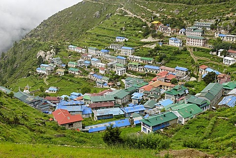 Namche Bazar, Sagarmatha National Park, Mount Everest region, Solukhumbu, Khumbu, Nepal