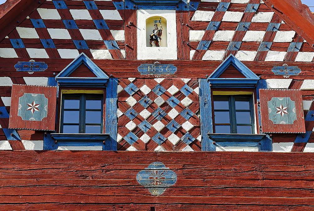 Traditional farmhouse at Doubrava, Egerland, west Bohemia, Czech Republic