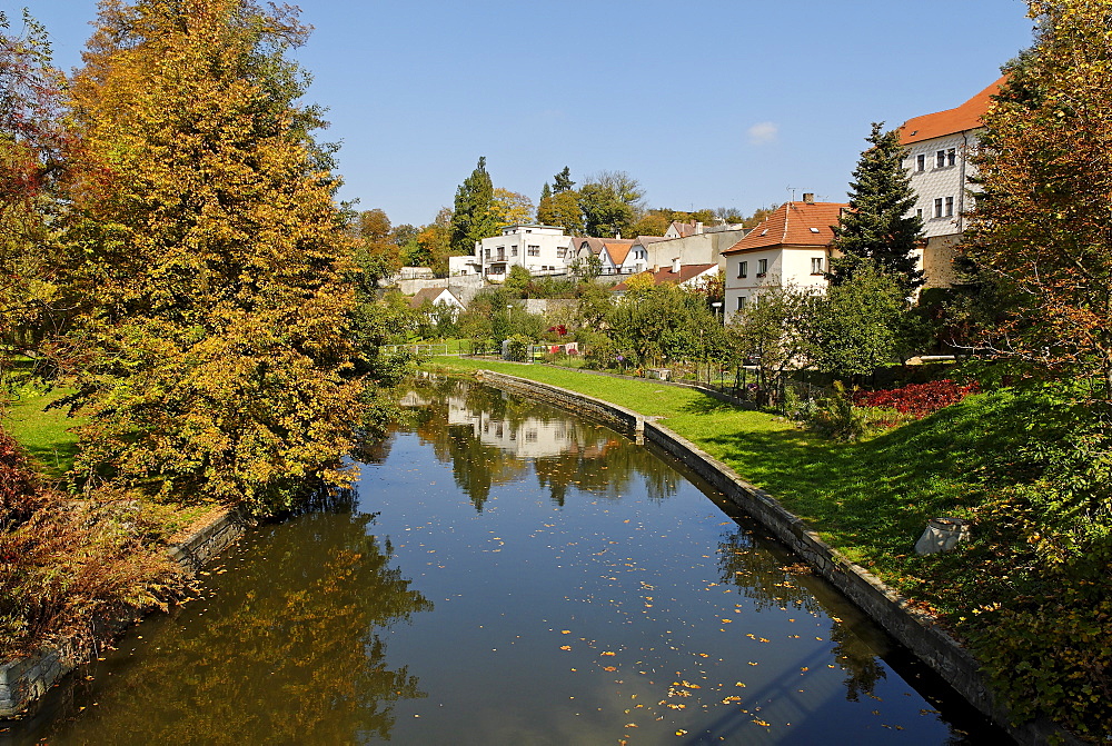 Historic old town of Jindrichuv Hradec, Neuhaus, south Bohemia, Czech Republic