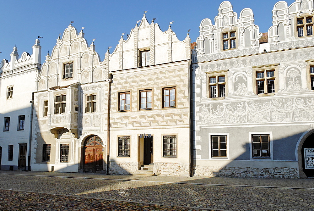 Historic old town of Slavonice, south Moravia, Czech Republic