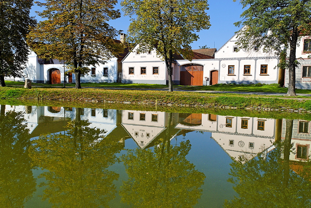 Holasovice village, Unesco World Heritage Site, south Bohemia, Czech Republic