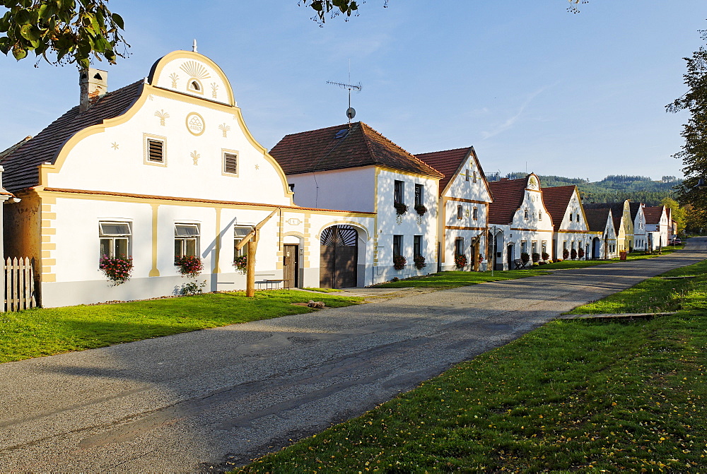 Holasovice village, Unesco World Heritage Site, south Bohemia, Czech Republic