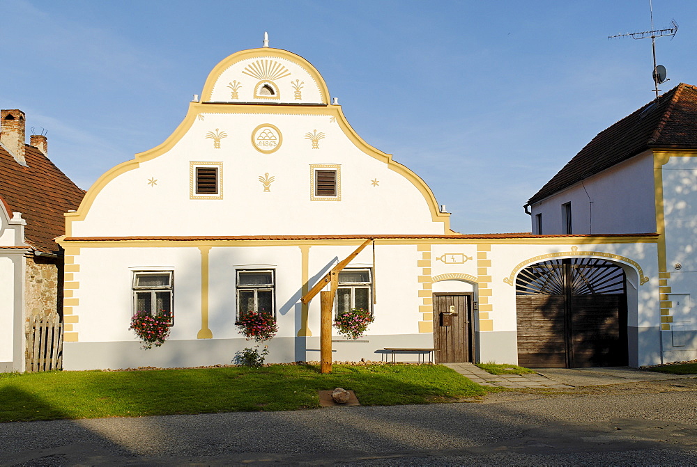 Holasovice village, Unesco World Heritage Site, south Bohemia, Czech Republic